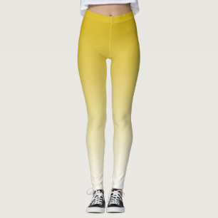 Gelbe Gradient Custom Leggings