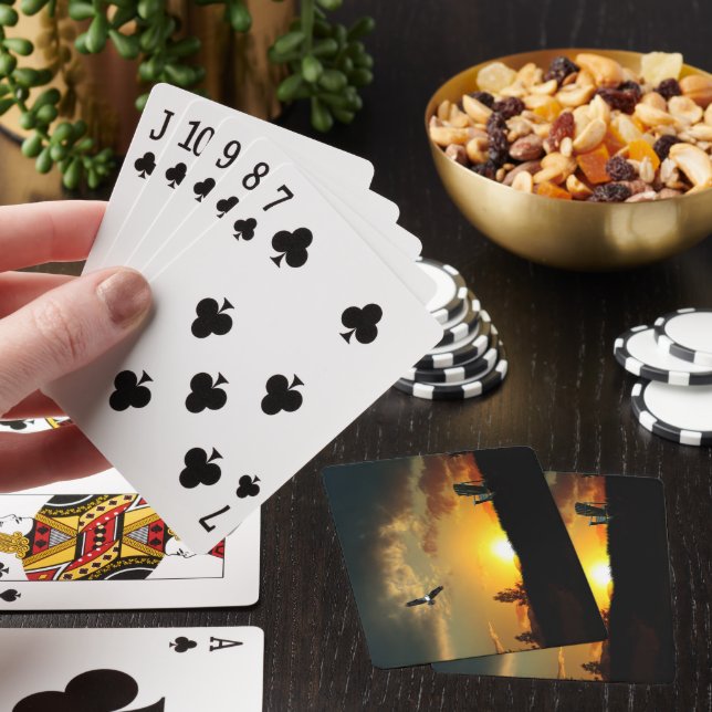 Gelbe Grasadenkarte Spielkarten (In Situ)