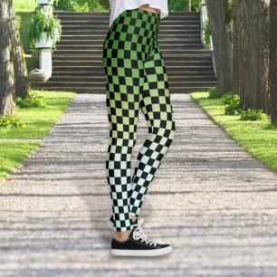 Gelbe grüne Fade-Sonnenuntergang-Leggings Leggings