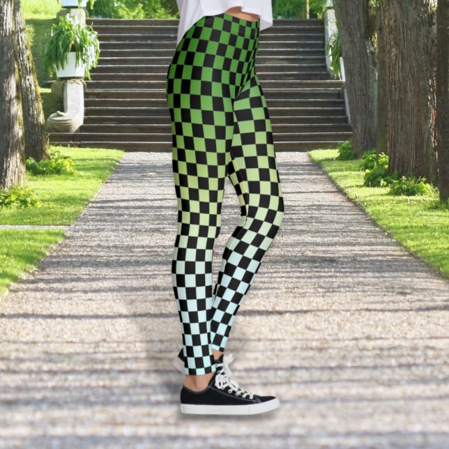Gelbe grüne Fade-Sonnenuntergang-Leggings Leggings (Von Creator hochgeladen)