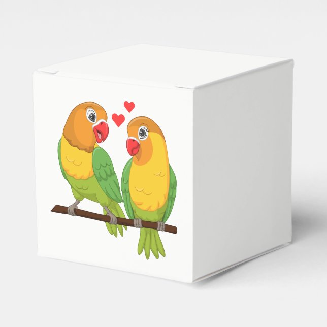 Gelbe Grüne Gastgeschenke Hochzeiten Geschenkschachtel (Vorderseite)
