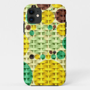 Gelbe, grüne Punkte nahtlose Textur Case-Mate iPhone Hülle