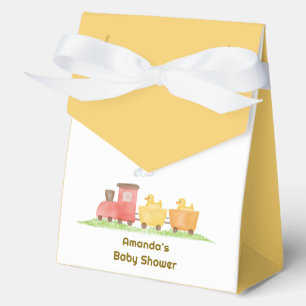 Gelbe Gummiente Choo Choo Zug Baby Shower Geschenkschachtel
