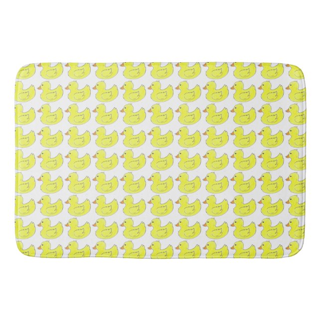 Gelbe Gummiente Duckie Ducky Duckies Bath Toys Badematte (Vorderseite)