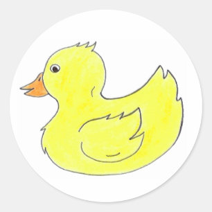 Gelbe Gummiente Encky Duckie Ducks Bird Sticker