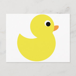 Gelbe Gummiente Postkarte