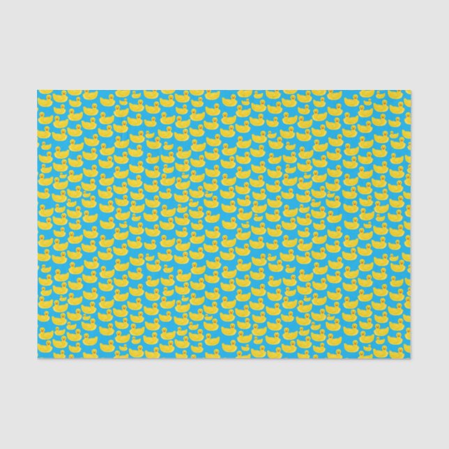 Gelbe Gummiente Seidenpapier (Vorderseite)
