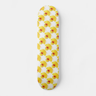 Gelbe Gummienten Skateboard