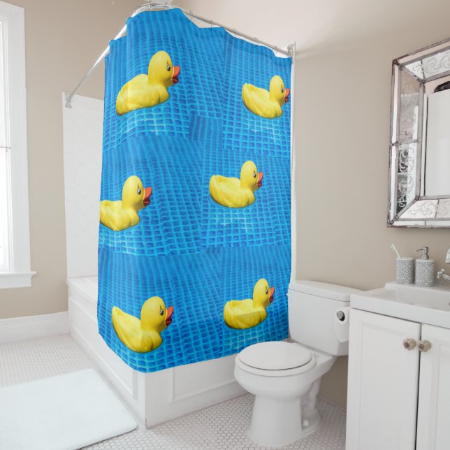 Gelbe Gummikautschuke Ducks Badezimmer Dusche Vorh Duschvorhang (Beispiel)
