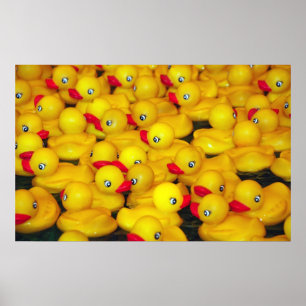 Gelbe Gummilöffel Poster