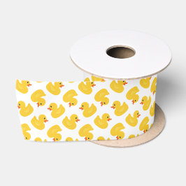 Gelbe Gummimatte - Babydusche & Gi Satinband