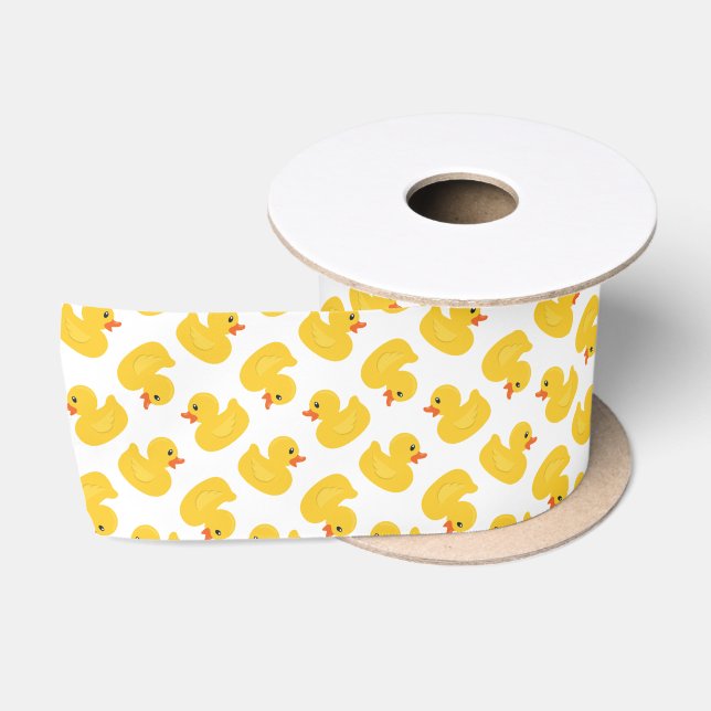 Gelbe Gummimatte - Babydusche & Gi Satinband (Spule)