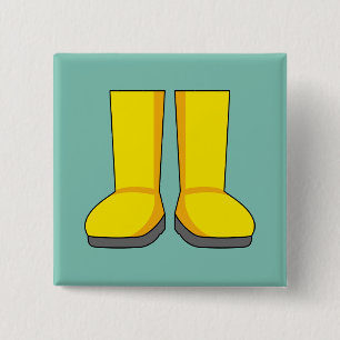 Gelbe Gummiragetasche Button