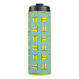 Gelbe Gummiragetasche Thermosbecher