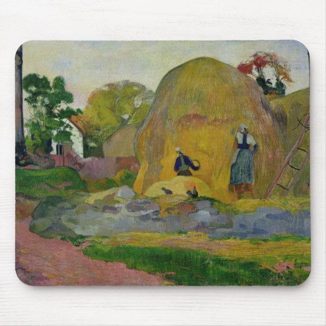 Gelbe Heuschober Paul Gauguins | oder goldene Mousepad (Vorne)