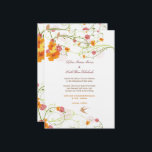 Gelbe Hibisken Wirbel & Schwalben Blumenzehen Einladung<br><div class="desc">Helle, sommerlich gelbe Hibiskus-Blume, rotes Pom Chrysanthemum blüht mit wirbelnden grünen Weinreben und whimsical Schwalben Vögel Silhouette. Ein schönes tropisches Blumenmotiv und romantisches Hochzeitsdesign im Garten. Das ist ein zweiseitiges Design. Die Vorderseite der Karte ist eine Hochzeitseinladung und die Rückseite ist ein Empfang laden zum Abendessen. Weitere Editieroptionen finden Sie...</div>