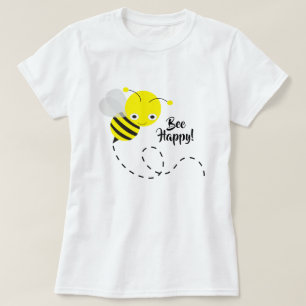 Gelbe Hummel, sei glückliches Sprichwort T-Shirt