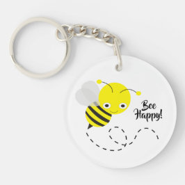 Gelbe Hummeln, Bee Happy! Schlüsselanhänger