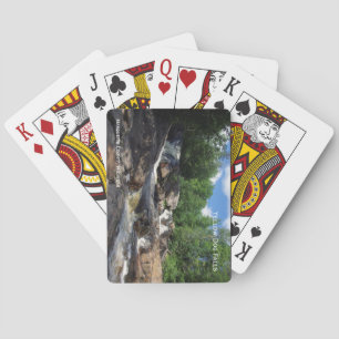 Gelbe Hundeläsche spielen Karten Spielkarten