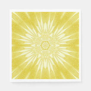 Gelbe Imitate in Sunshine-Design Serviette