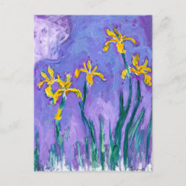 Gelbe Ire mit rosa Cloud | Claude Monet | Postkarte
