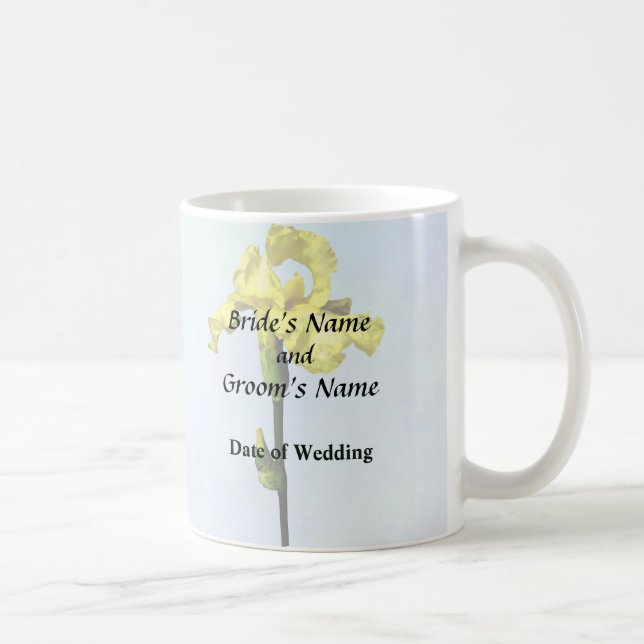 Gelbe Iris und Bud Wedding Suppes Kaffeetasse (Rechts)