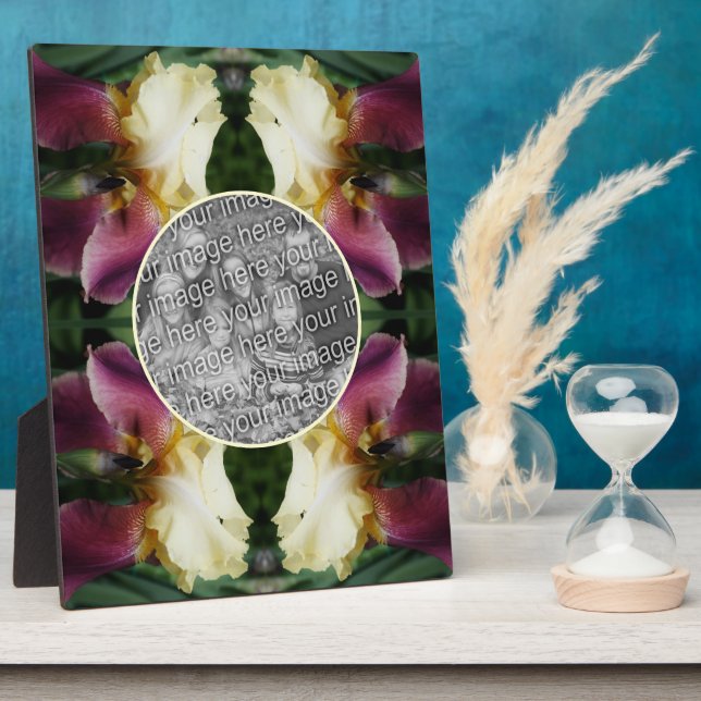 Gelbe Irisblende Blume Erstellen Sie Ihr eigenes F Fotoplatte (Seite)