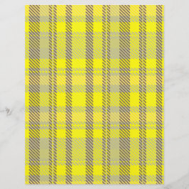 Gelbe Karo-Massen-Scrapbook-Papier-Seiten Flyer