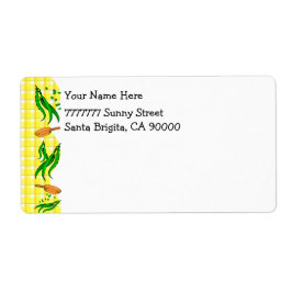 Gelbe Karos mit grünen Bean - Ländermarken