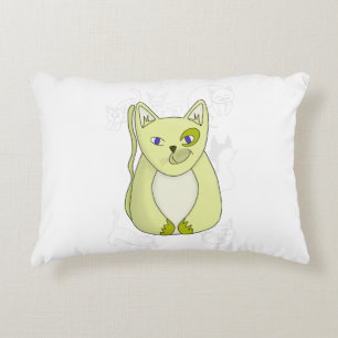 Gelbe Katze mit Naughty Smile Duvet Abdeckung Dekokissen