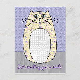 'Gelbe Katze' Postkarte