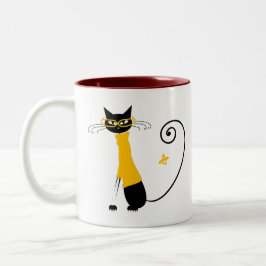 Gelbe Katze - Tasse