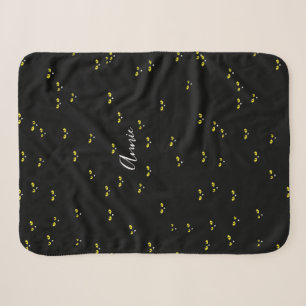 Gelbe Katzenaugen auf Schwarz Sherpadecke