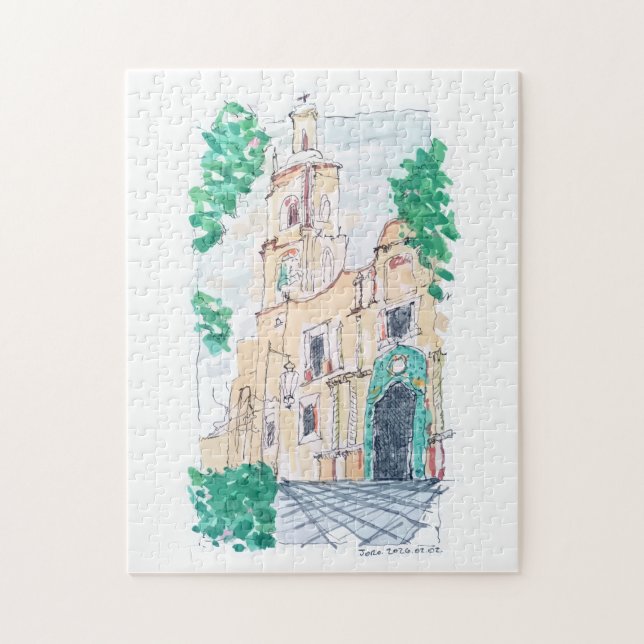 Gelbe Kirche (Vertikal)