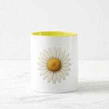 Gelbe Kombi-Tasse - Gänseblümchen