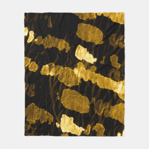 Gelbe Krawatte-Farbspritze, Aquarellmuster. Fleecedecke