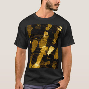 Gelbe Krawatte-Farbspritze, Aquarellmuster. T-Shirt