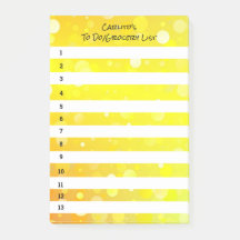 Gelbe Kreise schwarze Post-It-Notes