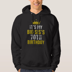 Gelbe Krone 70. Geburtstag für Schwester von Schwe Hoodie