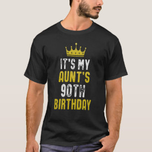 Gelbe Krone 90. Jubiläum für Tante aus Nichte Neph T-Shirt