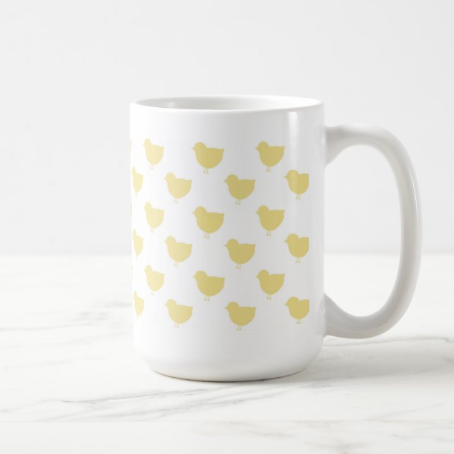 Gelbe Küken Ostern-Tasse Kaffeetasse (Rechts)