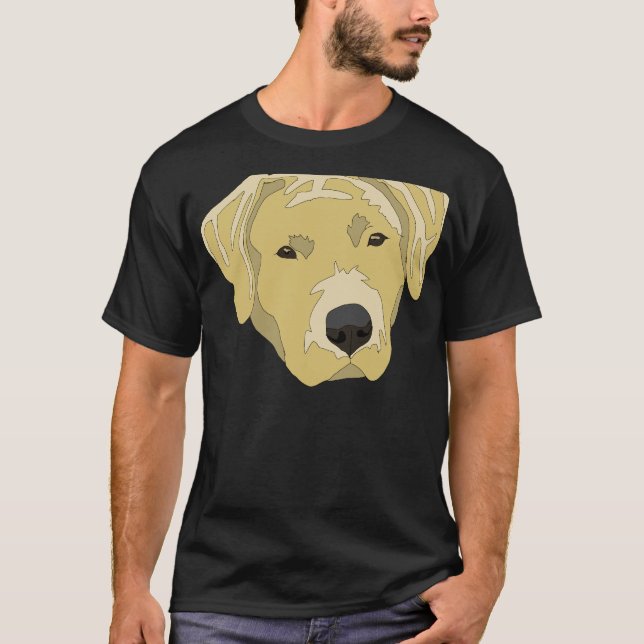 Gelbe Labrador 329 T-Shirt (Vorderseite)