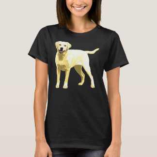Gelbe Labrador-Aufkleber T-Shirt