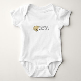 gelbe Labrador Baby Strampler