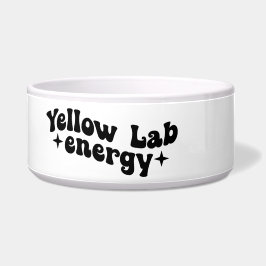 Gelbe Labrador Energy Keramik Dog Bowl Napf