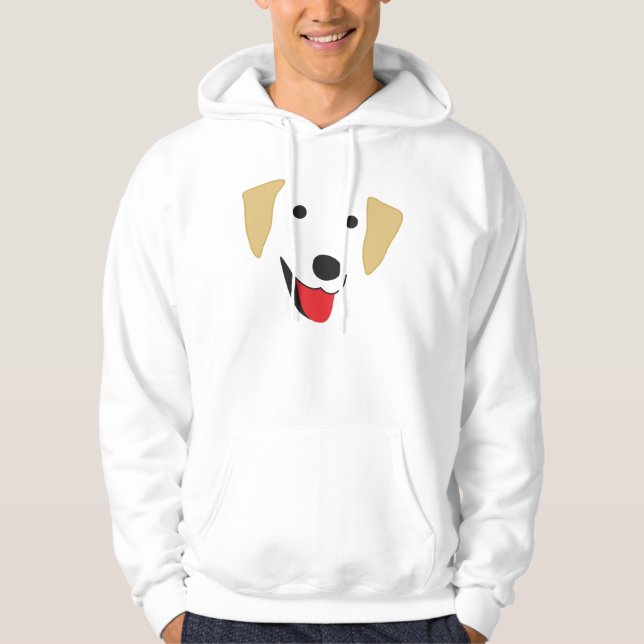 gelbe Labrador Hoodie (Vorderseite)