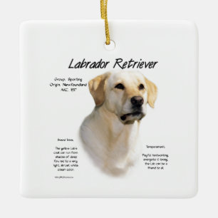 Gelbe Labrador Keramikornament
