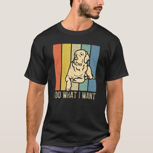 Gelbe Labrador Labrador für Mama Vater Kinder T-Shirt (Vorderseite)