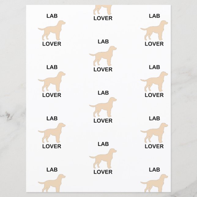 gelbe Labrador Liebhaber (Vorderseite)