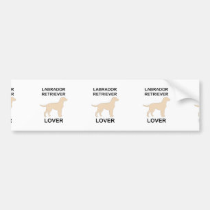 gelbe Labrador Liebhaber Autoaufkleber